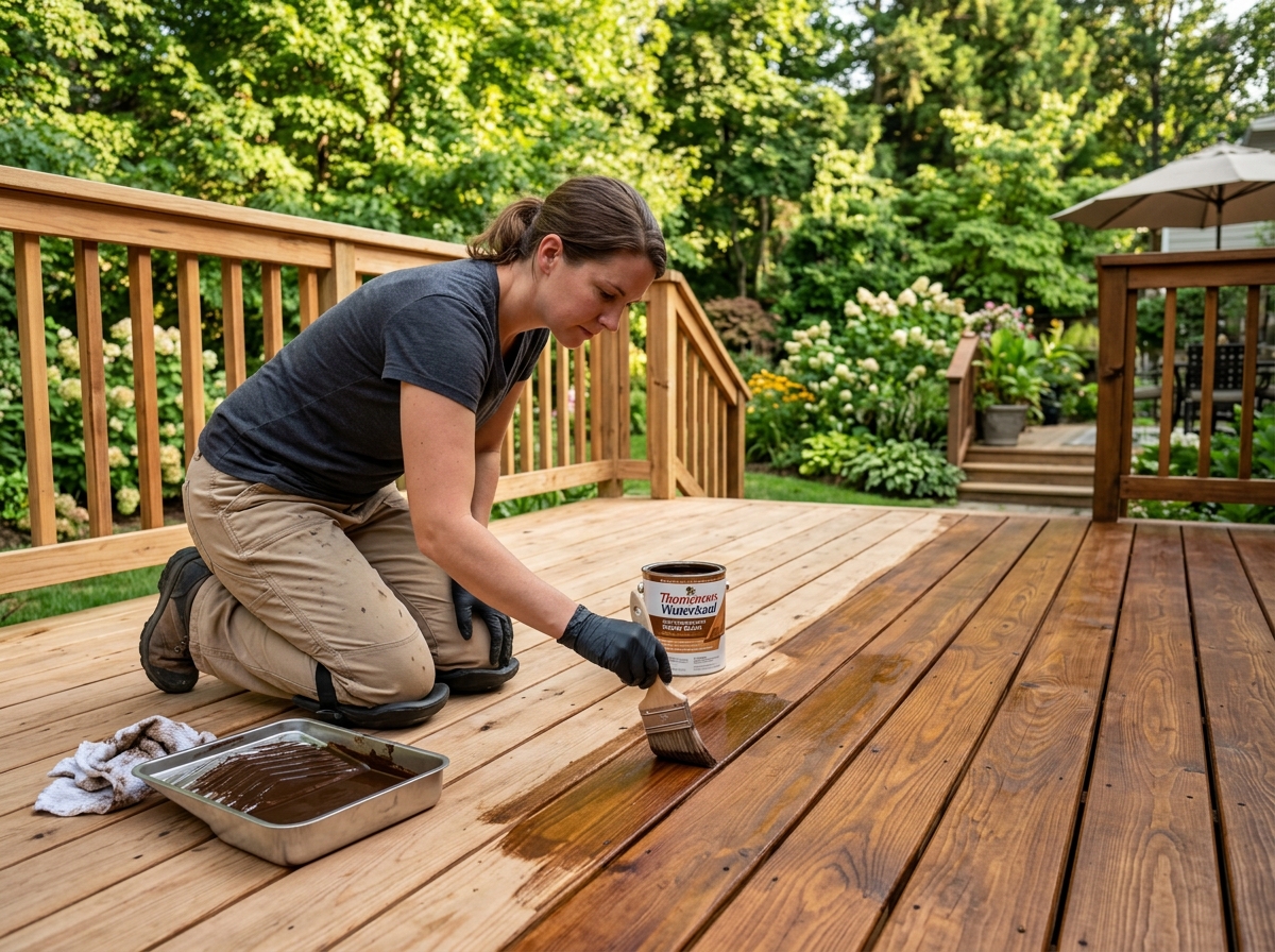 Deck and fence staining service