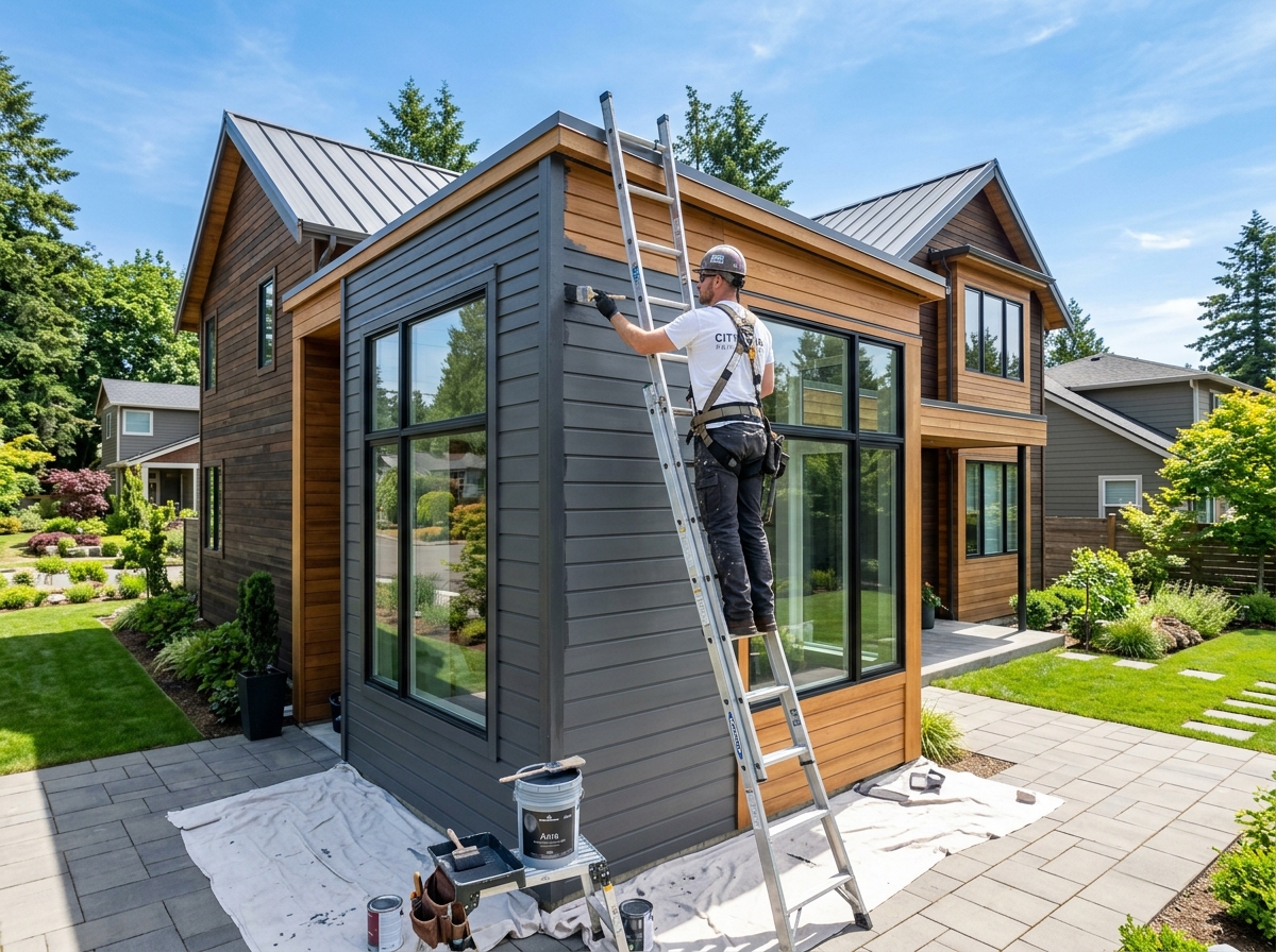 Exterior house painting service